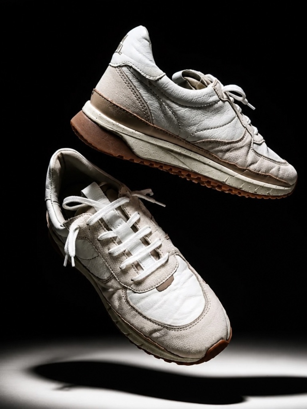 Madewell Women’s Leather Sneakers  - Neutral Casual Runners